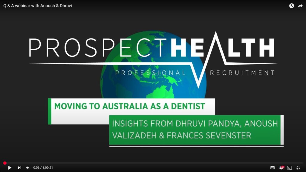 Moving to Australia as a Dentist